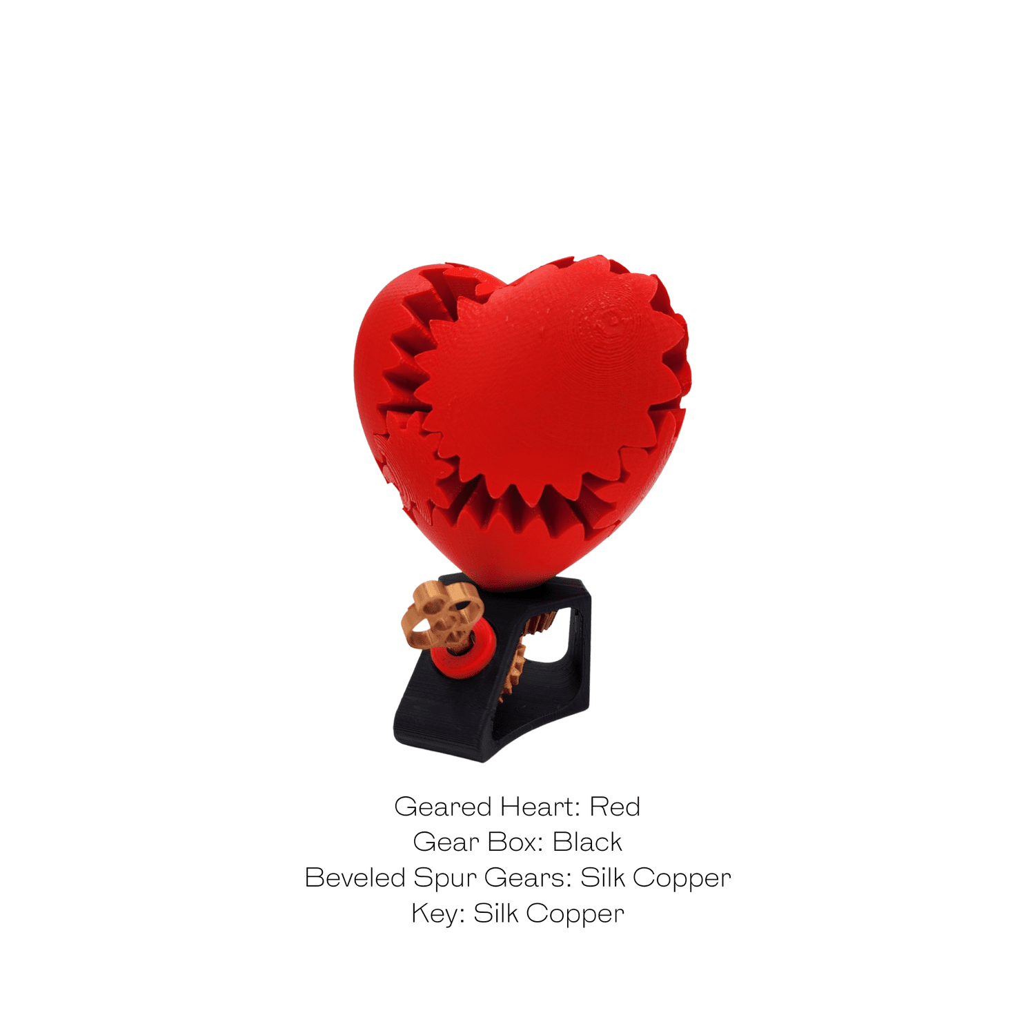 和洋裁材料 Asimetric Heart / GeazlaCutters Key to my Geared Heart™ | Mechanical Dynamic Rotating Spur Geared